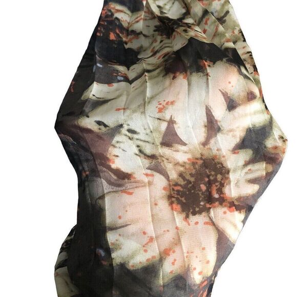 Loveriche Womens Dress M Black Long Bishop Sleeve Floral Whimsigoth Modest - Picture 3 of 6
